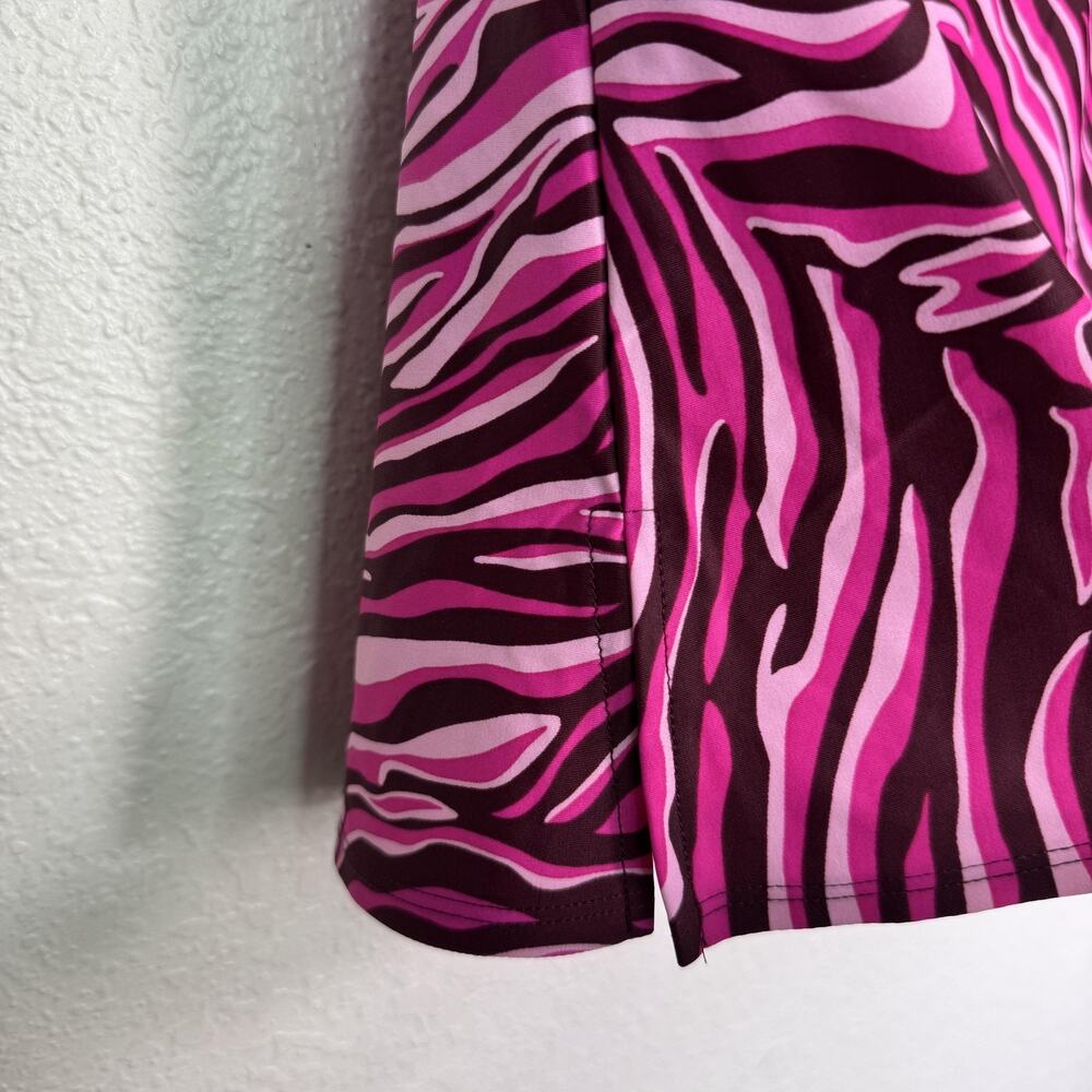 Jude Connally Skort Womens XS Pink Zebra Print Pull On Golf Tennis Pickleball - Picture 5 of 10